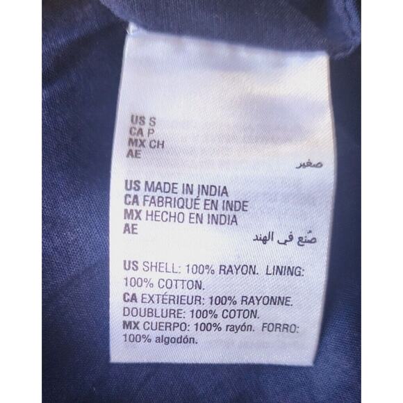 Style & Co Women's Long Floral Maxi Skirt Small Navy pink lined modest boho - Picture 5 of 6